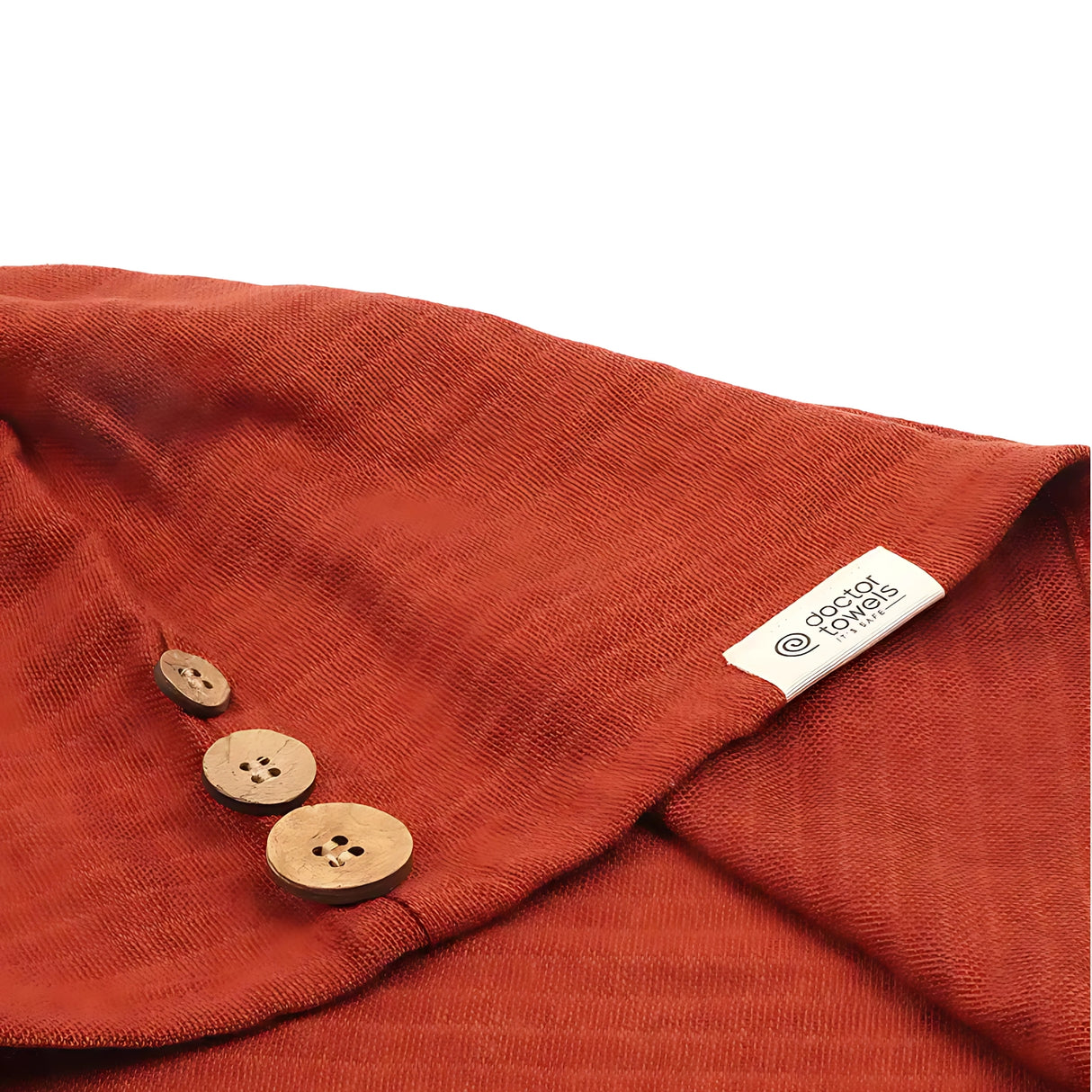 Doctor Towels  Banana Double Cloth Hair Towel - Terracotta