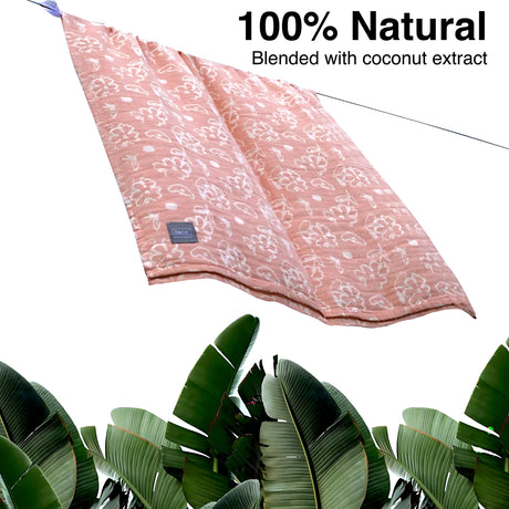 Doctor Towels Banana Jacquard Floral Bath Towel  75 X 150cm - Coral
