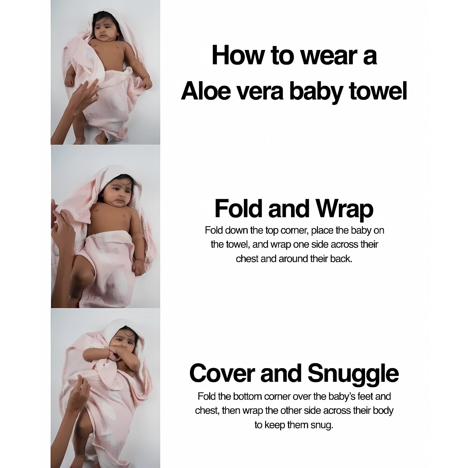 Doctor Towels Aloe Vera  Baby Towel 60x120 cm  - Sunny Bunny Yellow_5