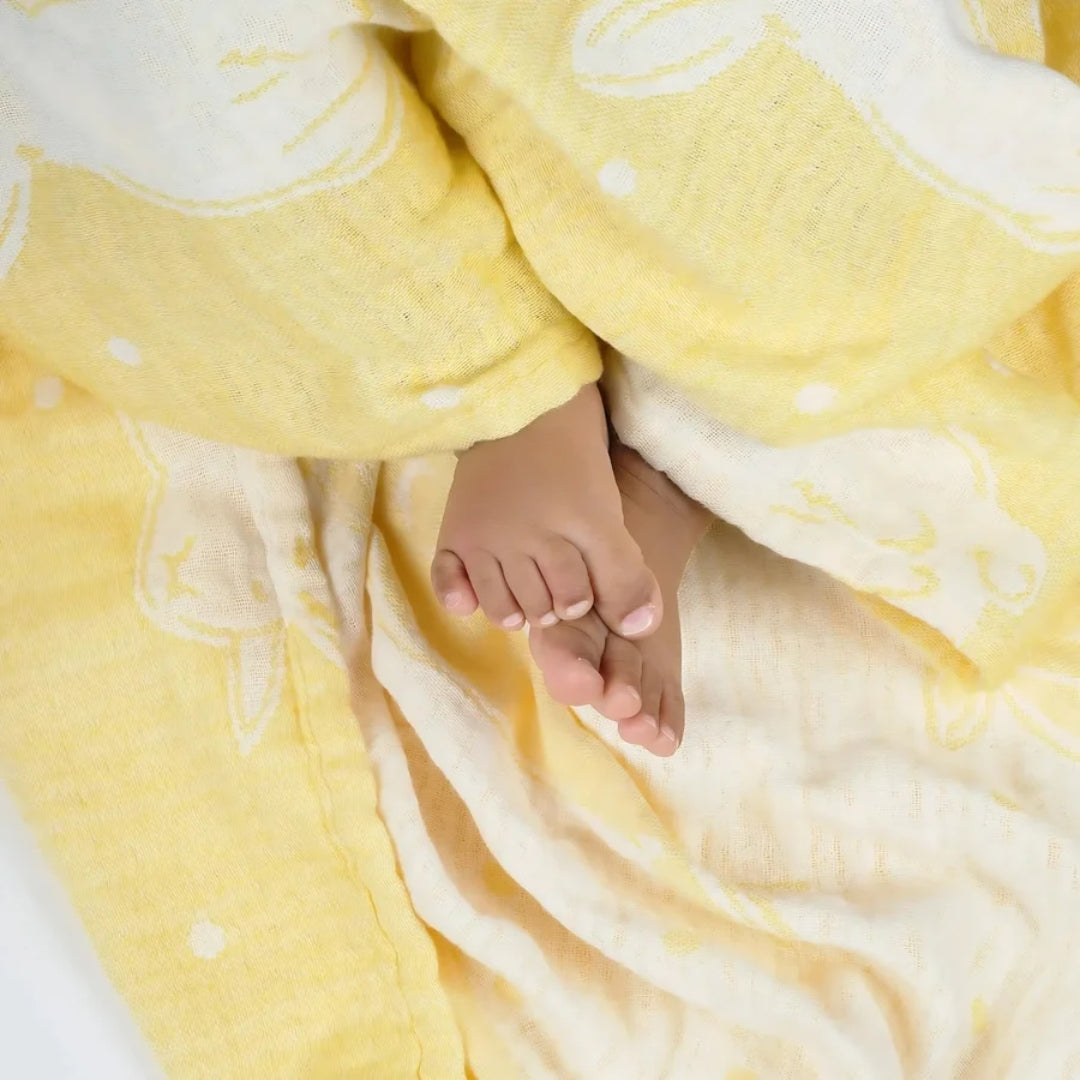 Doctor Towels Aloe Vera Baby Towel 60x120cm-SunnyBunnyYellow_Features1