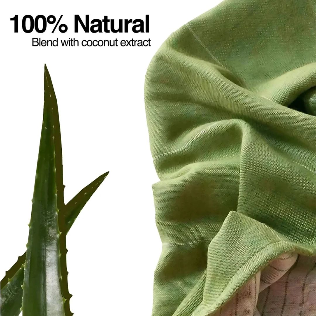 Doctor Towels Aloe Vera Double Cloth Bath Towel 75X150cm-AloeGreen_Features4
