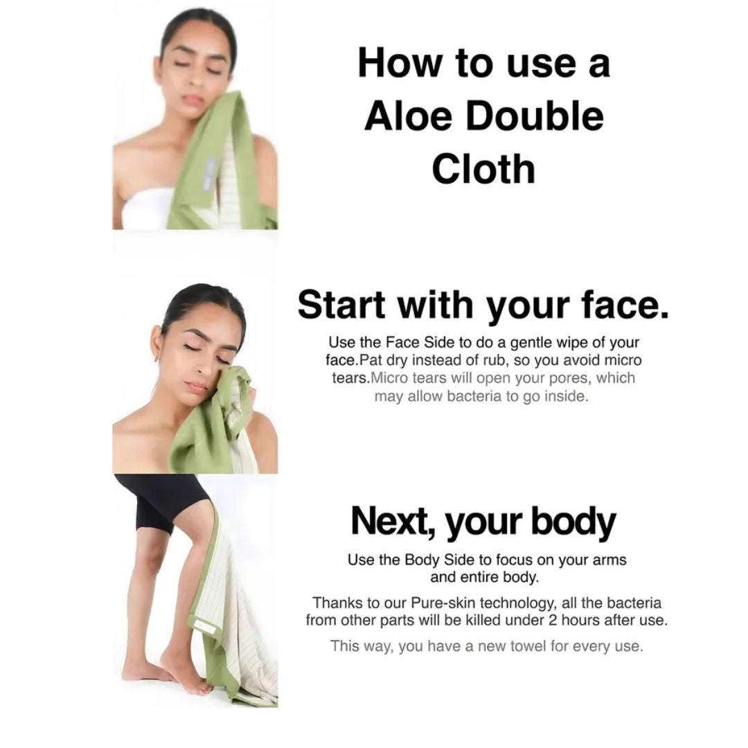 Doctor Towels Aloe Vera Double Cloth Bath Towel 75X150cm-ApricotBrandy_Features5