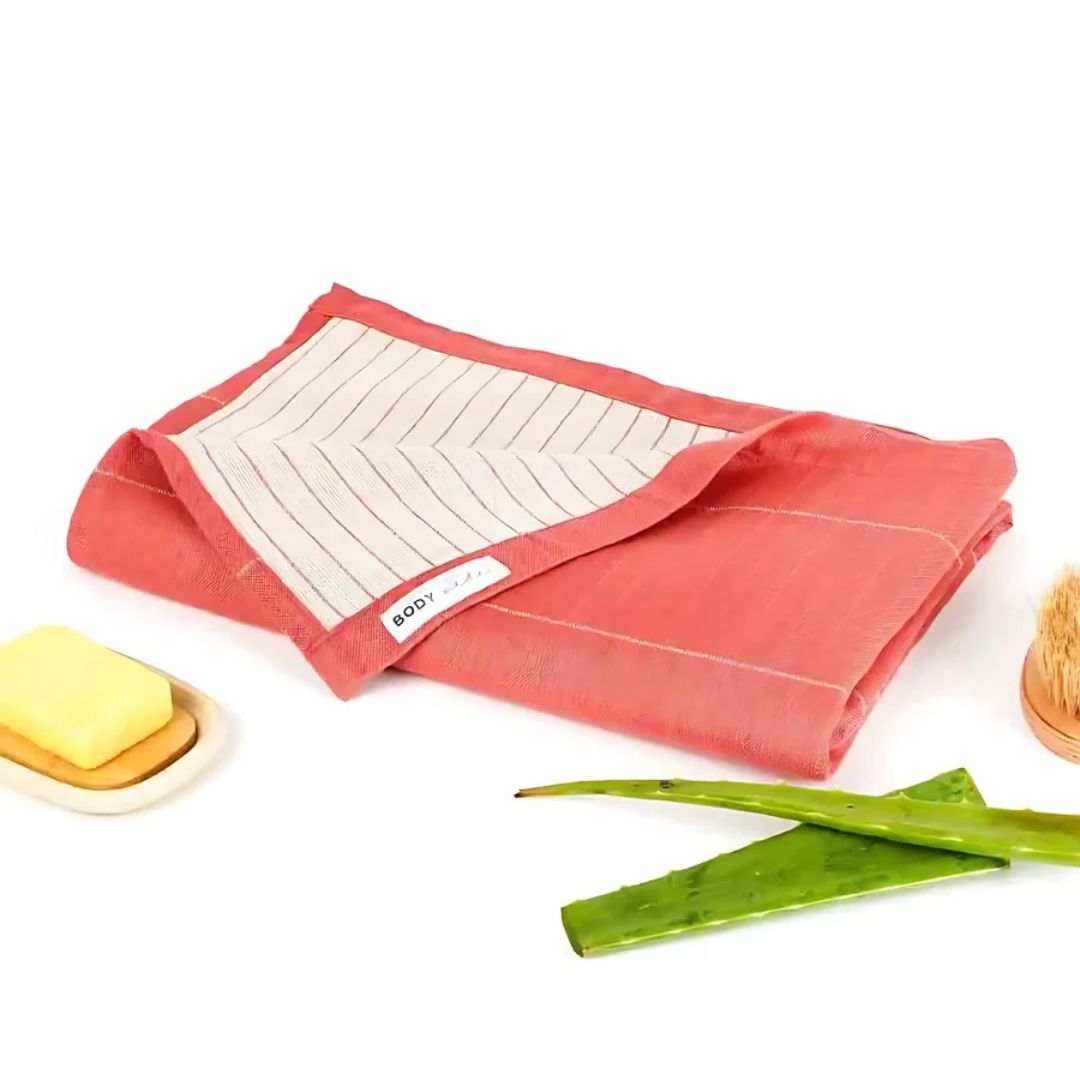 Doctor Towels Aloe Vera Double Cloth Bath Towel 75X150cm-ApricotBrandy_Front