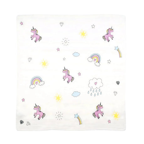 Doctor Towels Bamboo Baby Towel 75X75cm-UnicornMagic_Front