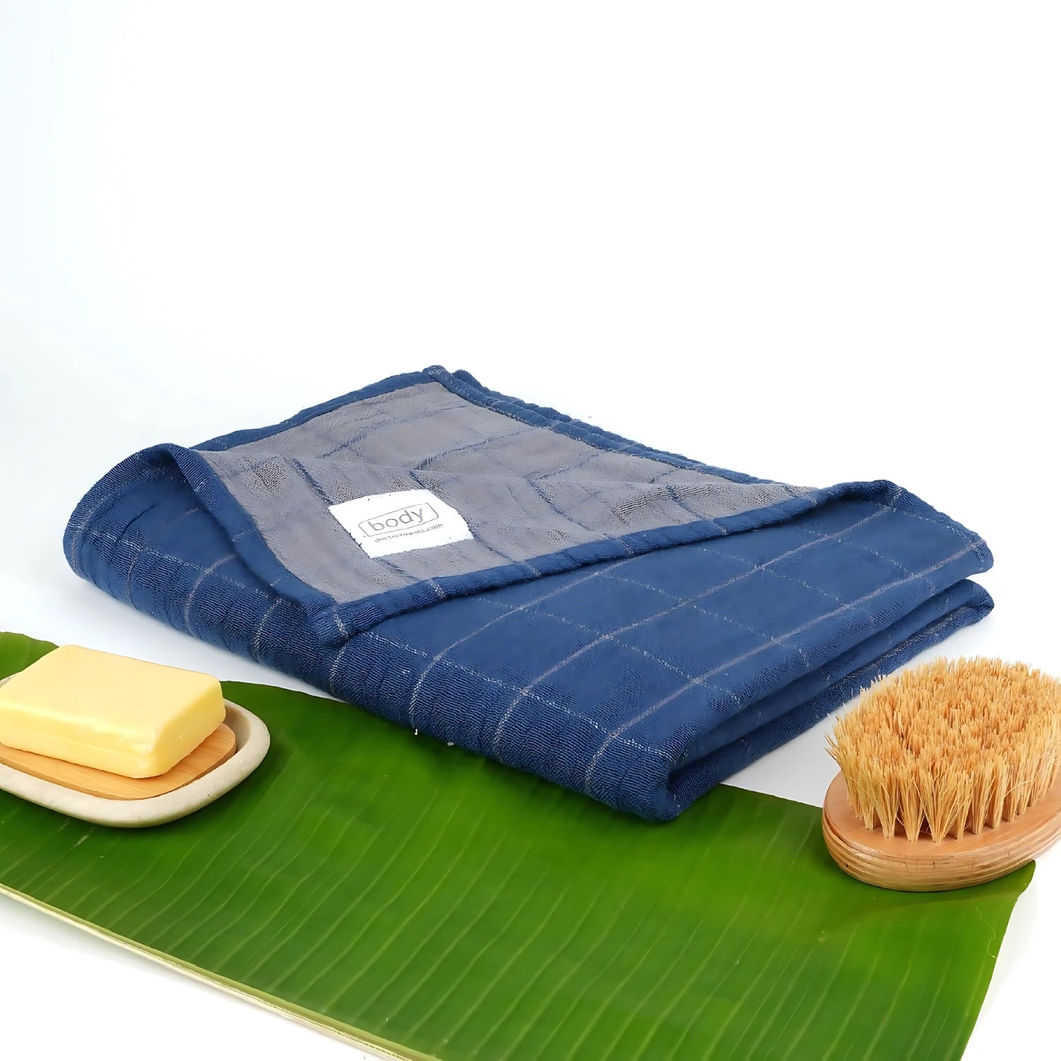 Doctor Towels Banana Double Cloth Bath Towel  75x150 cm - French Blue_1