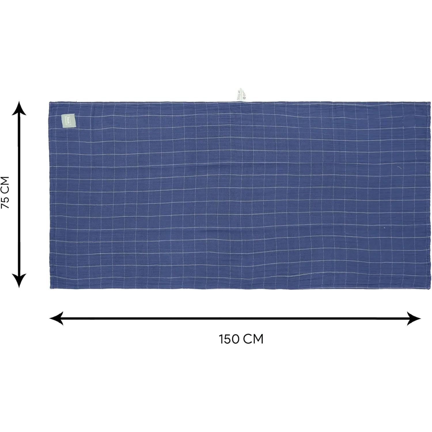 Doctor Towels Banana Double Cloth Bath Towel  75x150 cm - French Blue_5