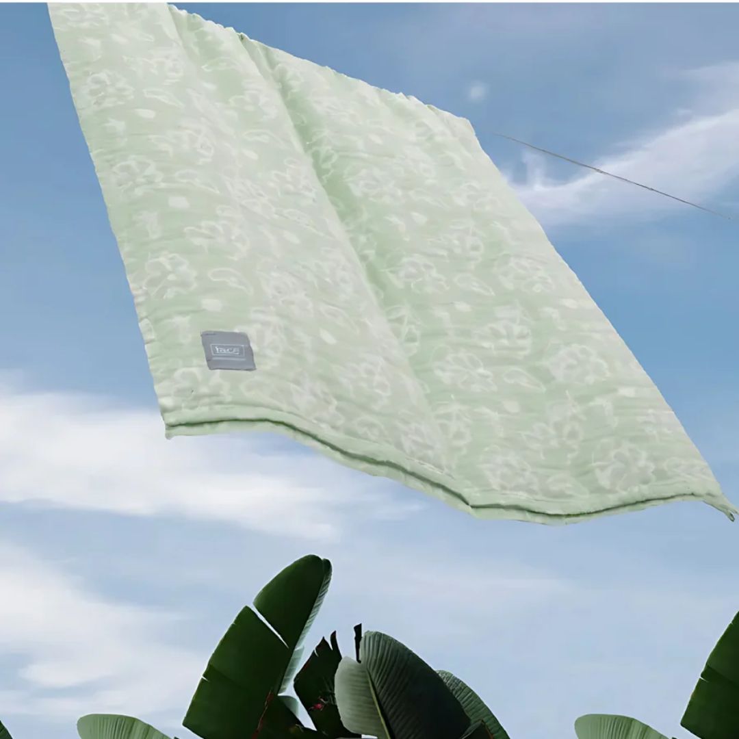 Doctor Towels Banana Jacquard Floral Bath Towel 75X150cm-PastelGreen_Features