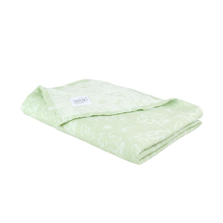 Doctor Towels Banana Jacquard Floral Bath Towel 75X150cm-PastelGreen_Front
