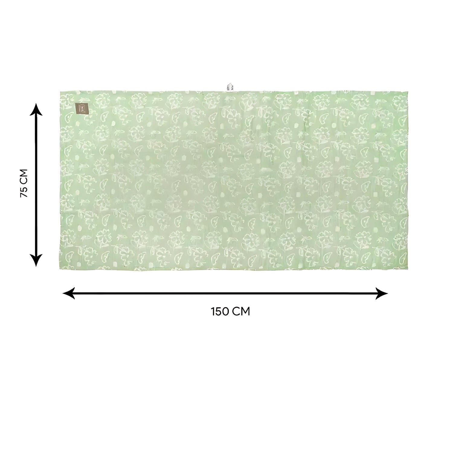 Doctor Towels Banana Jacquard Floral Bath Towel 75 X 150 cm - Pastel Green_3