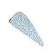 Doctor Towels Banana Jacquard Floral Hair Towel-Chalk Blue_Isometric