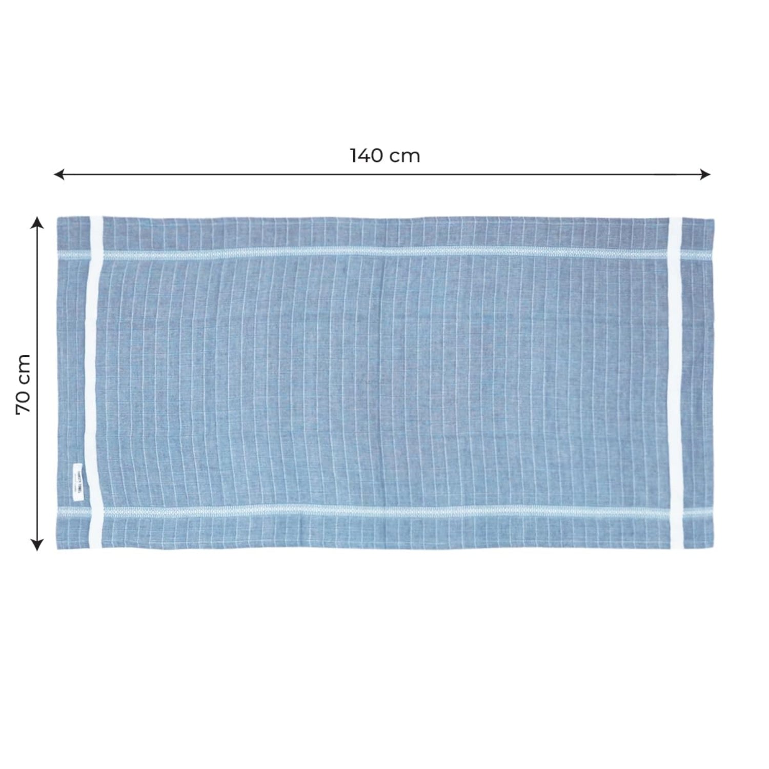 Doctor Towels Double Cloth Bath Towel 70 X 140 cm - Blue_4
