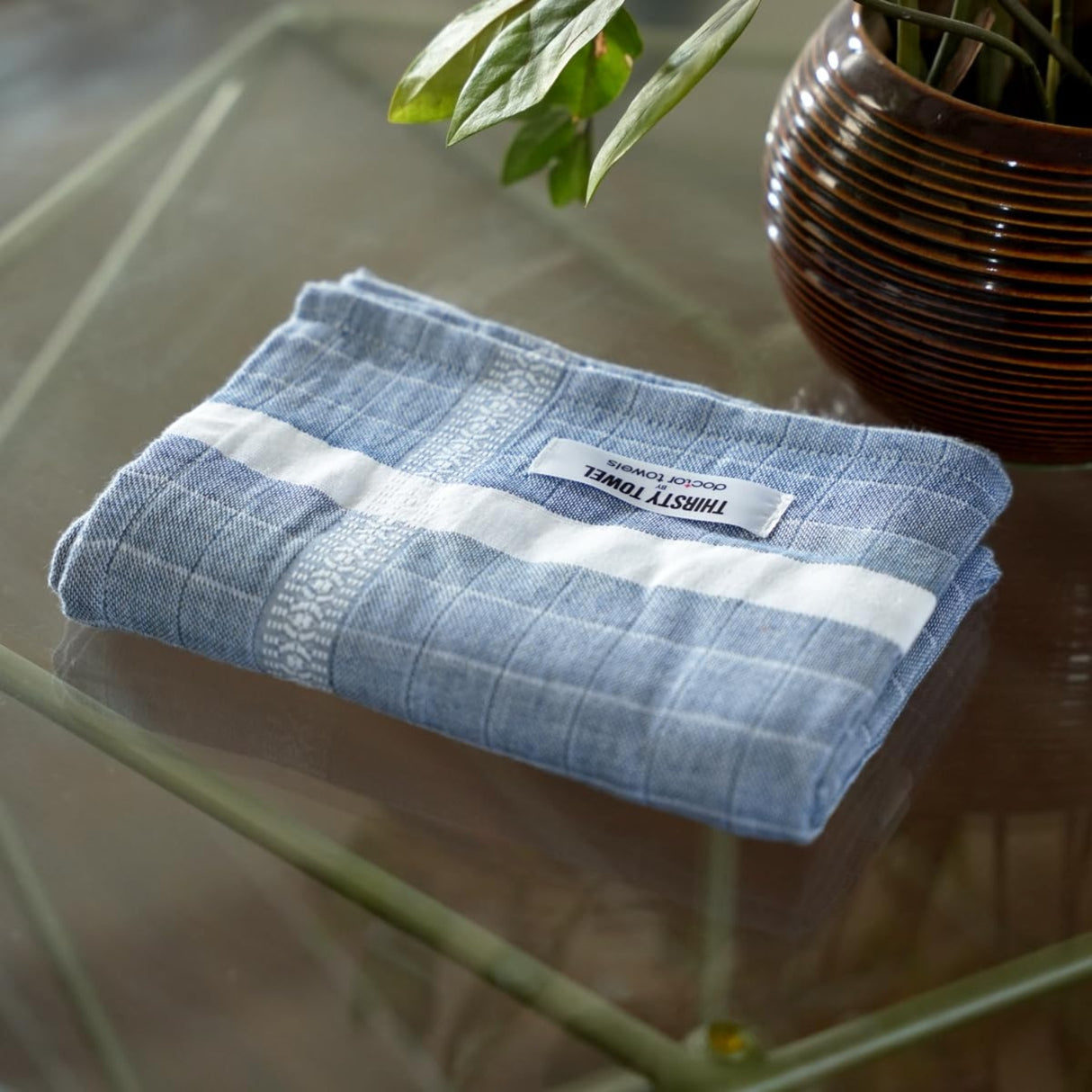 Doctor Towels Double Cloth Bath Towel 70 X 140 cm - Blue_5