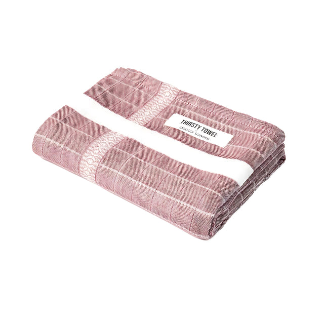 Doctor Towels Double Cloth Bath Towel  Solid 70 x 140 cm - Red_1