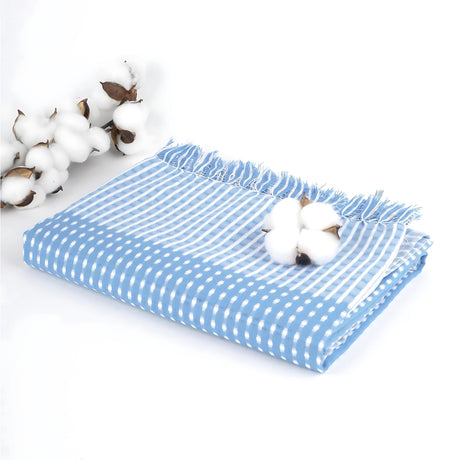 Doctor Towels Honey Comb Bath Towel  75 X 150 cm - Persian Blue_1