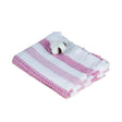 Doctor Towels Stripe Waffle Weave Bath Towel 70X140cm-Red_Isometric