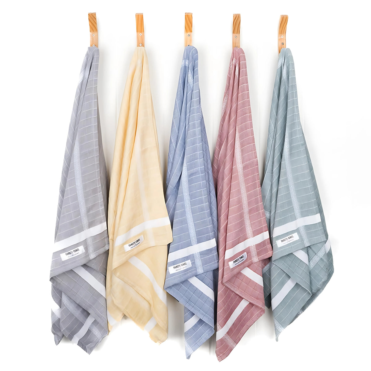 Doctor Towels Double Cloth Bath Towel  Solid 70 x 140 cm - Red