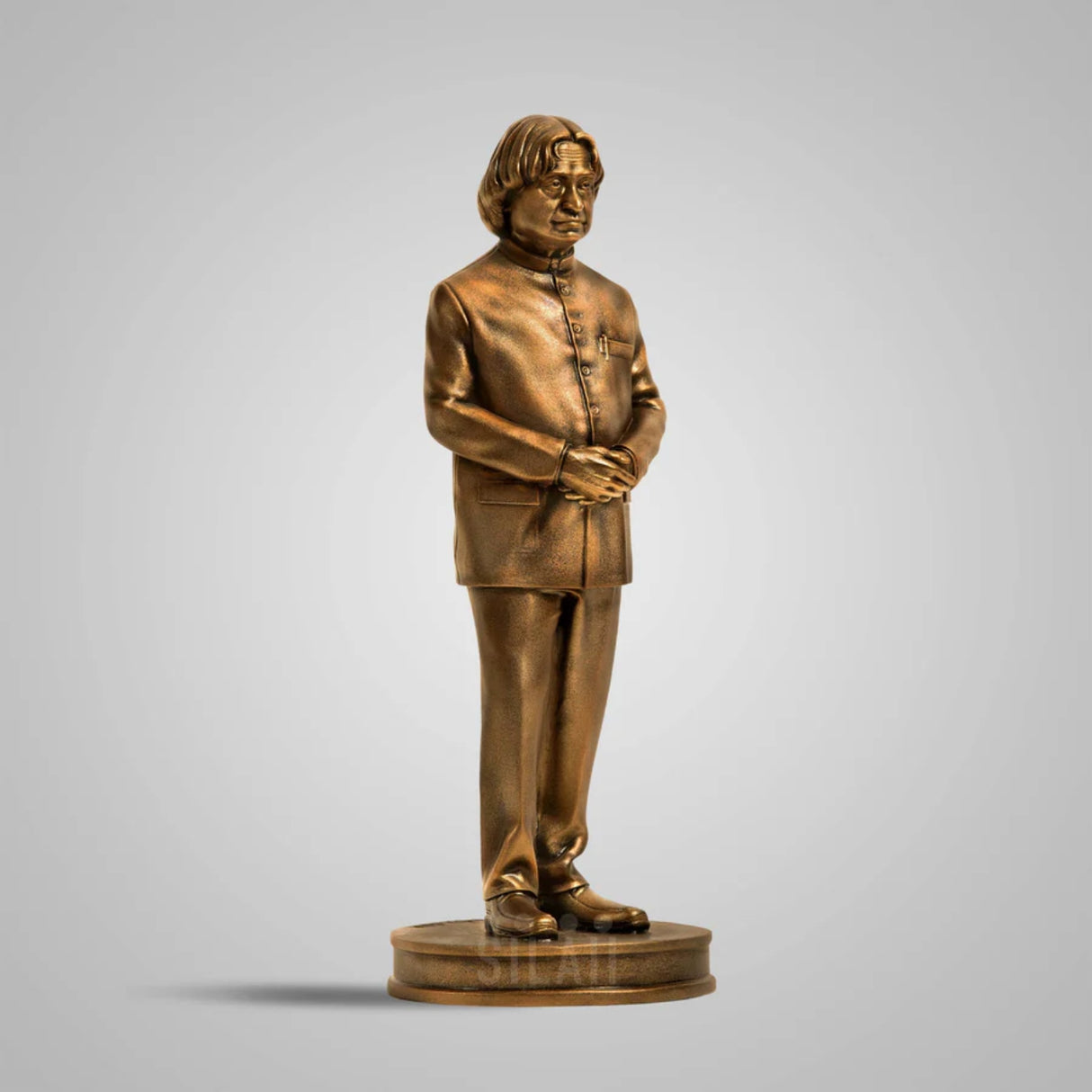 Dr. A.P.J. Abdul Kalam Full Figure 1 Feet Sculpture - Antique Bronze