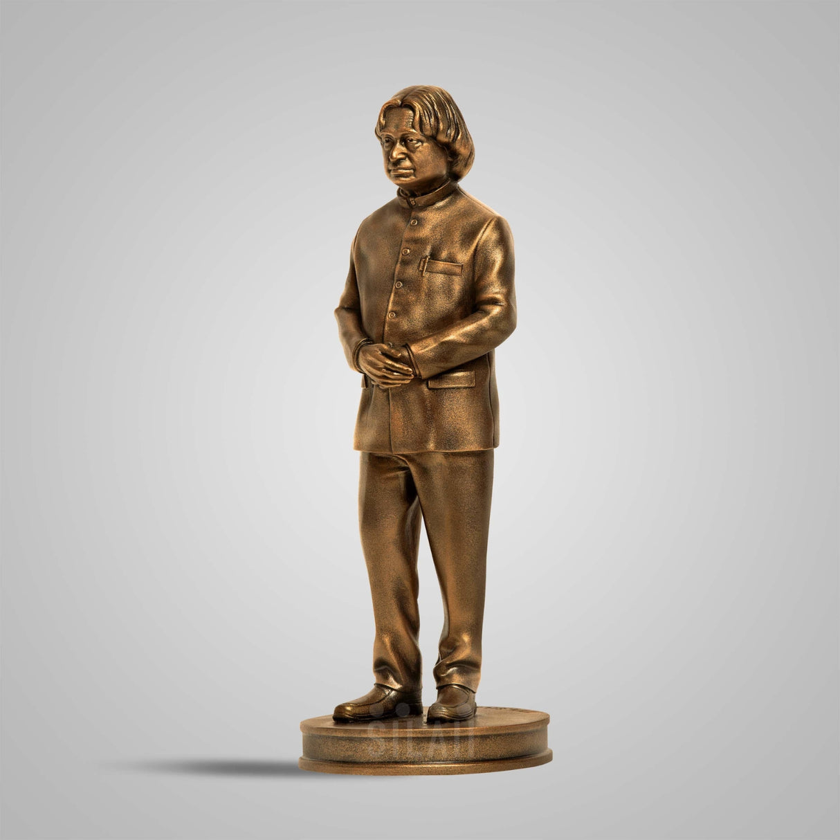 Dr. A.P.J. Abdul Kalam Full Figure 1 Feet Sculpture - Antique Bronze