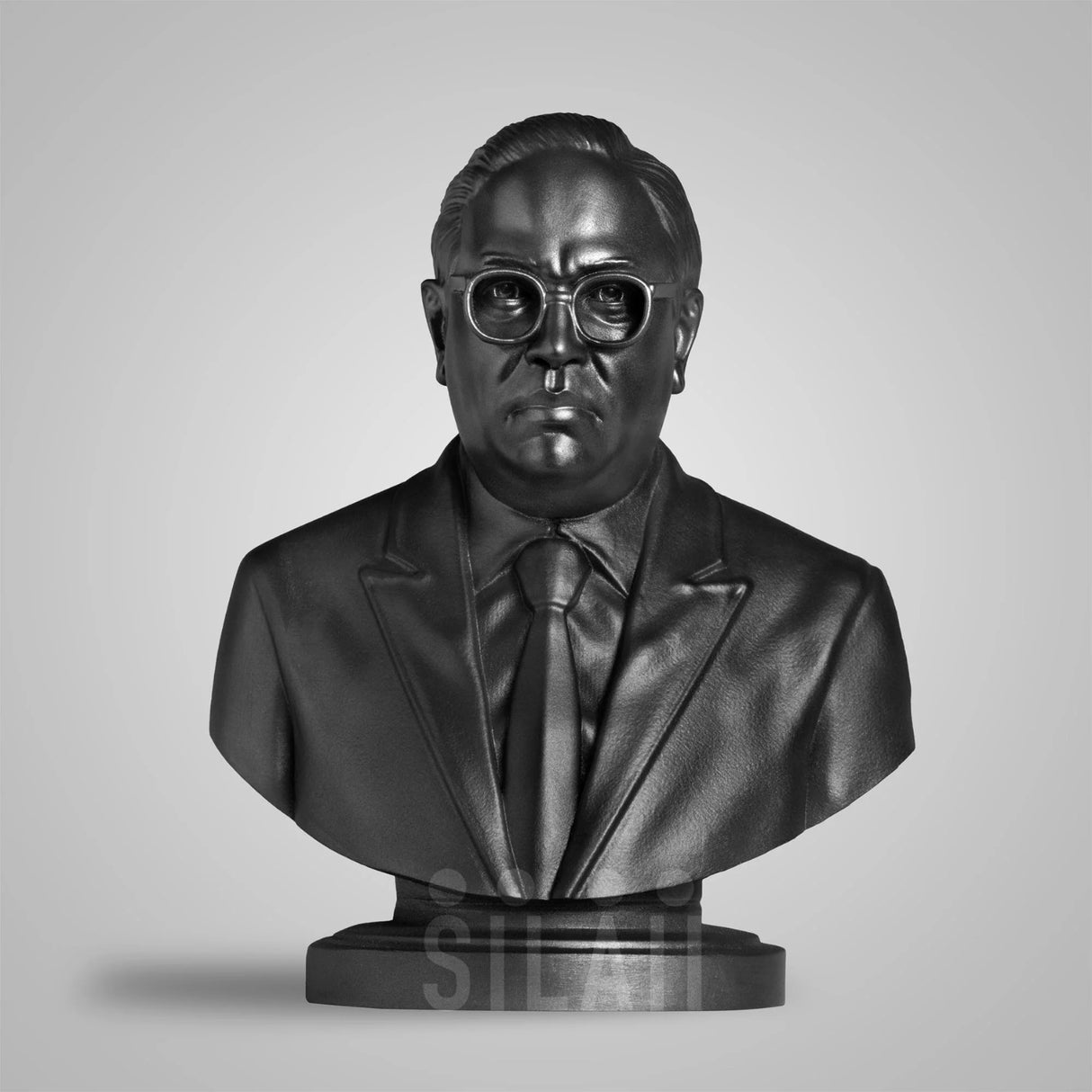Dr. B.R. Ambedkar Bust 5 In Sculpture - Matte Black