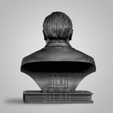 Dr. B.R. Ambedkar Bust  8 In Sculpture - Matte Black
