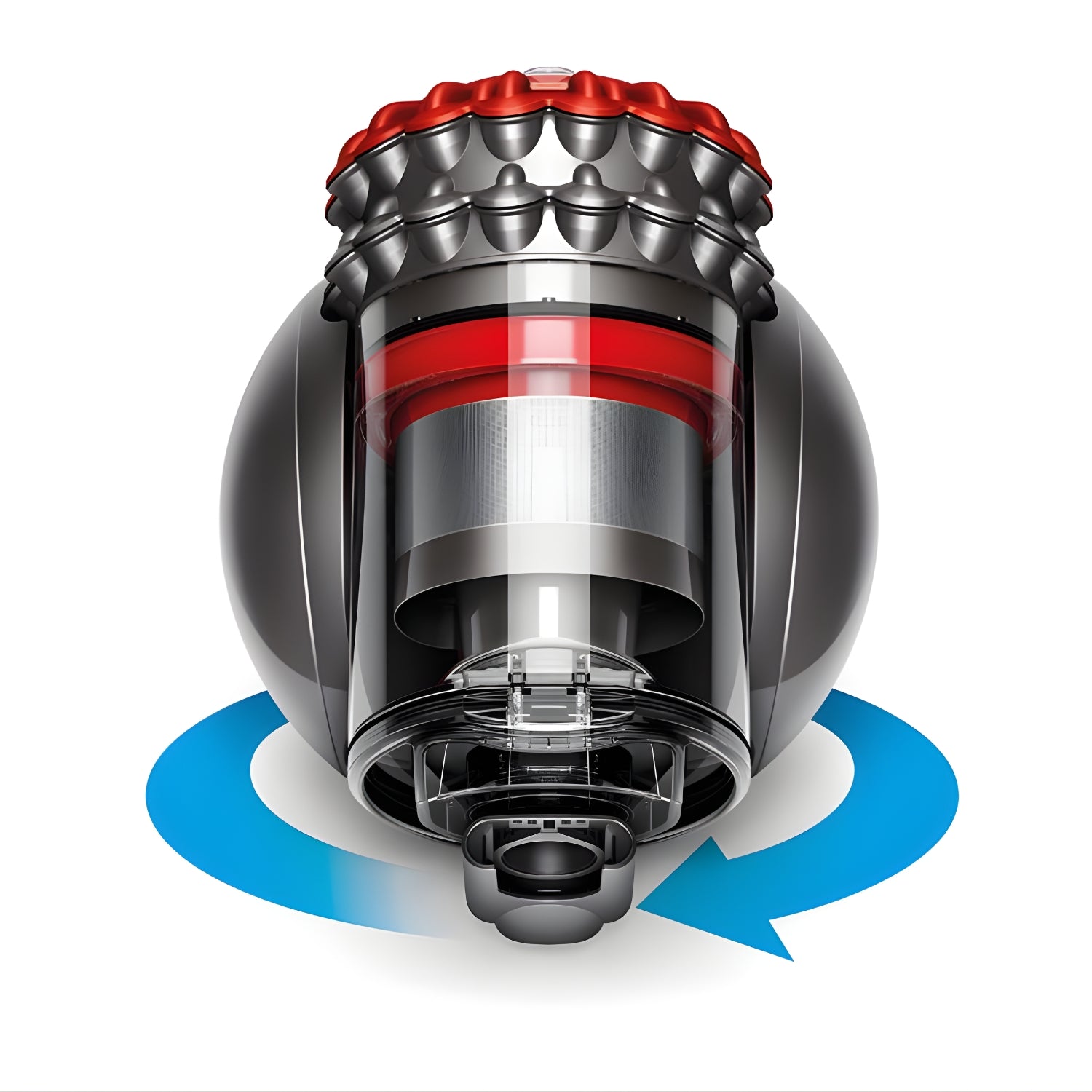 Dyson Big Ball Vacuum Cleaner 1.6 L - Silver and Red_2