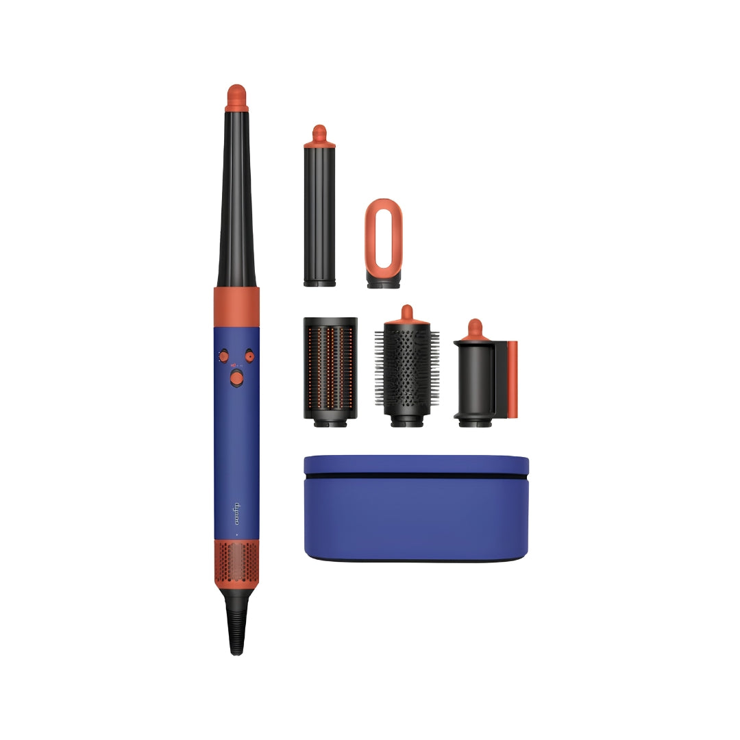 Dyson Multi Styling Kit Airwrap Hair Straightener - Vinca Blue and Topaz Orange_FrontView