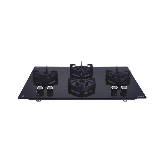 ELICAFLEXI491LotusINDHDBrass4BurnerBuilt-inHob_Black_FrontView_1