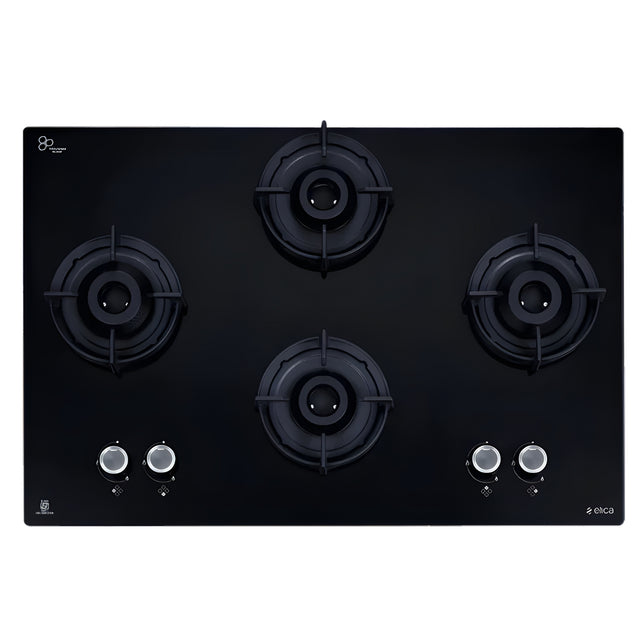 ELICA FLEXI 491 Lotus IND HD Brass 4 Burner Built-in Hob – Black_1