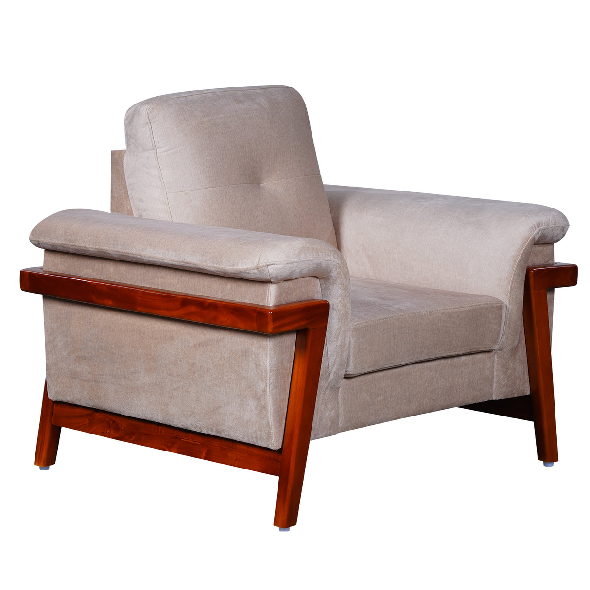 Easton Fabric Sofa Set (3+1+1-Seater) - Beige