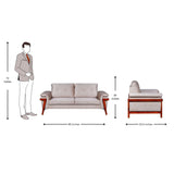 Easton Fabric Sofa 3 Seater - Beige