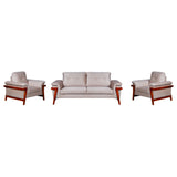 Easton Fabric Sofa Set (3+1+1-Seater) - Beige