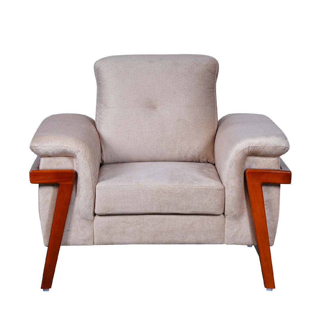 Easton Fabric Sofa Set (3+1+1-Seater) - Beige_5
