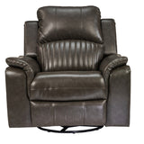 Edinburgh Elite Rexine Recliner 1 Seater - Dark Grey