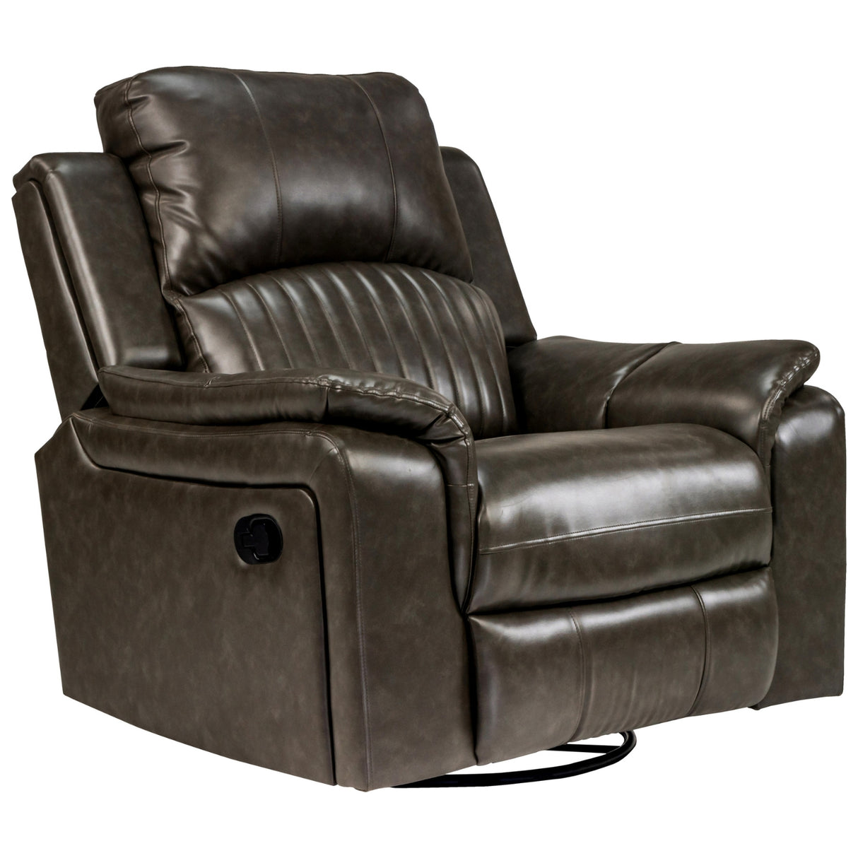 Edinburgh Elite Rexine Recliner 1 Seater - Dark Grey