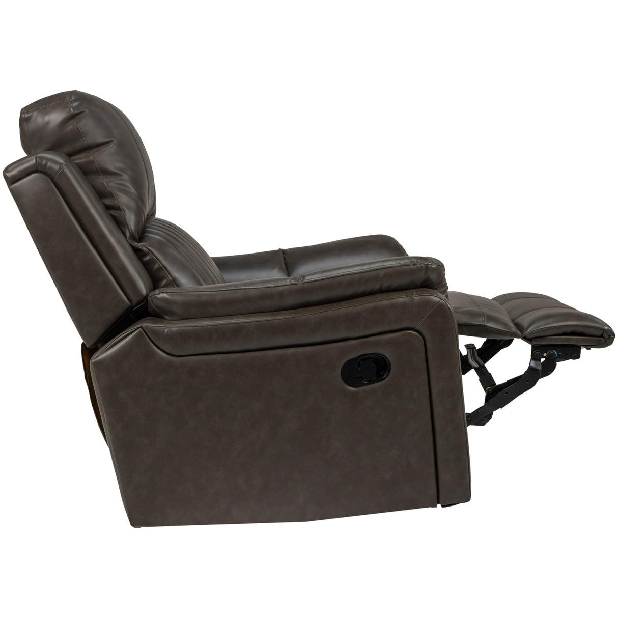 Edinburgh Elite Rexine Recliner 1 Seater - Dark Grey