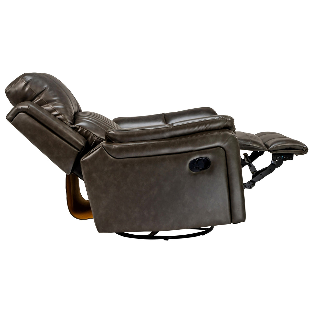 Edinburgh Elite Rexine Recliner 1 Seater - Dark Grey