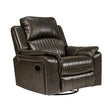 Edinburgh Elite Rexine Recliner 1-Seater - Dark Grey_1