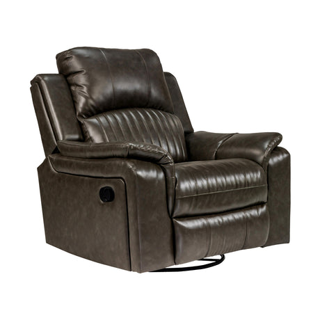 Edinburgh Elite Rexine Recliner 1-Seater - Dark Grey_1