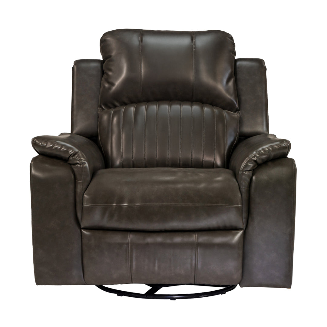Edinburgh Elite Rexine Recliner 1-Seater - Dark Grey_2
