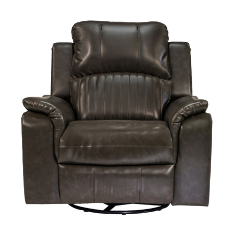 Edinburgh Elite Rexine Recliner 1-Seater - Dark Grey_2