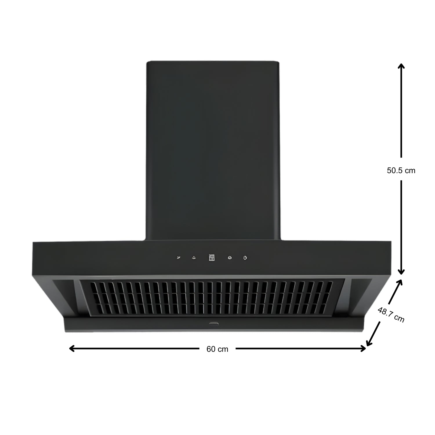Elica BLDC T Hood HAC 60 LTW MS NERO 60 cm Filterless Auto-Clean Kitchen Chimney – Black_3