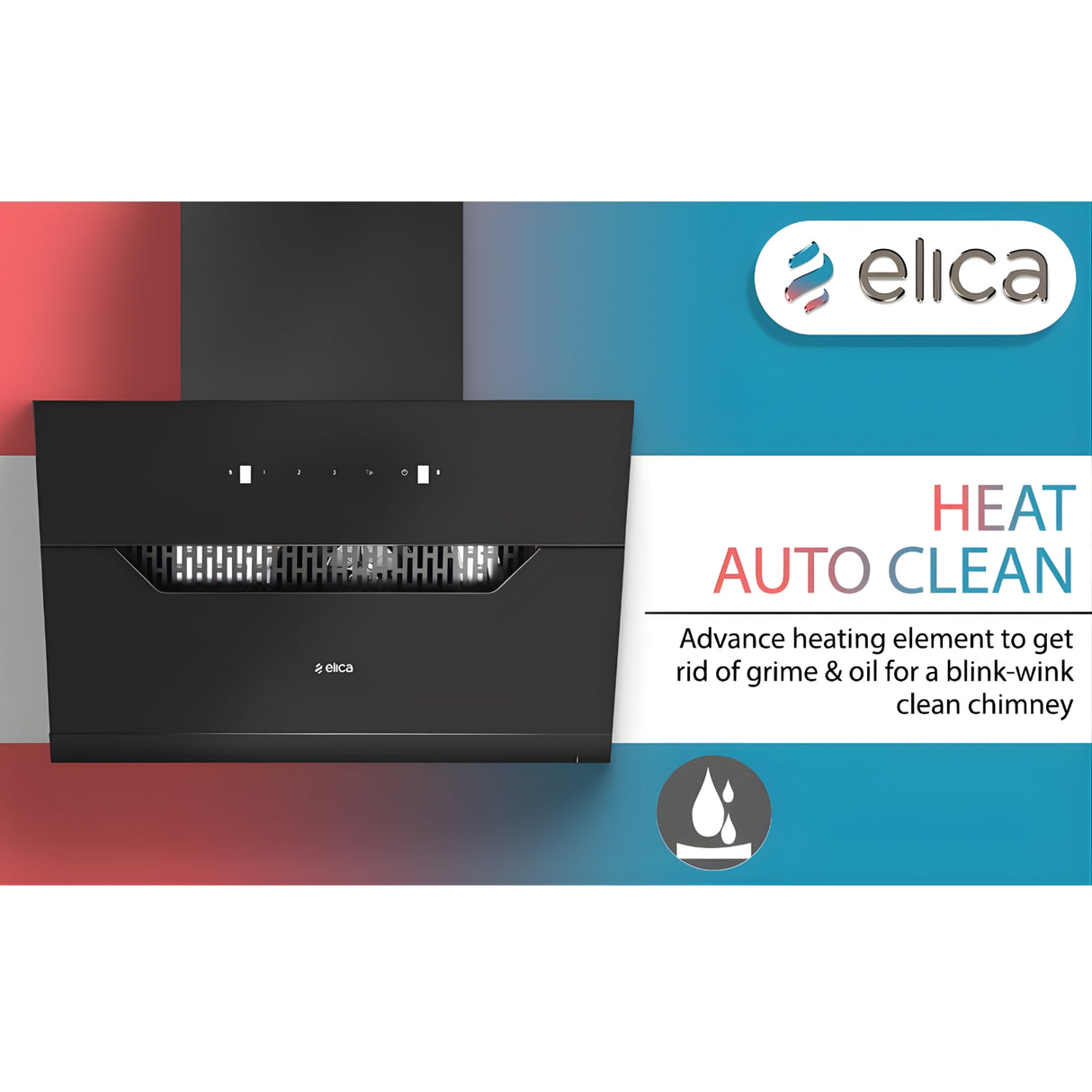 Elica EFL 207 HAC LTW VMS 90 Auto-Sense Filterless 90 cm Auto-Clean Kitchen Chimney – Black_3