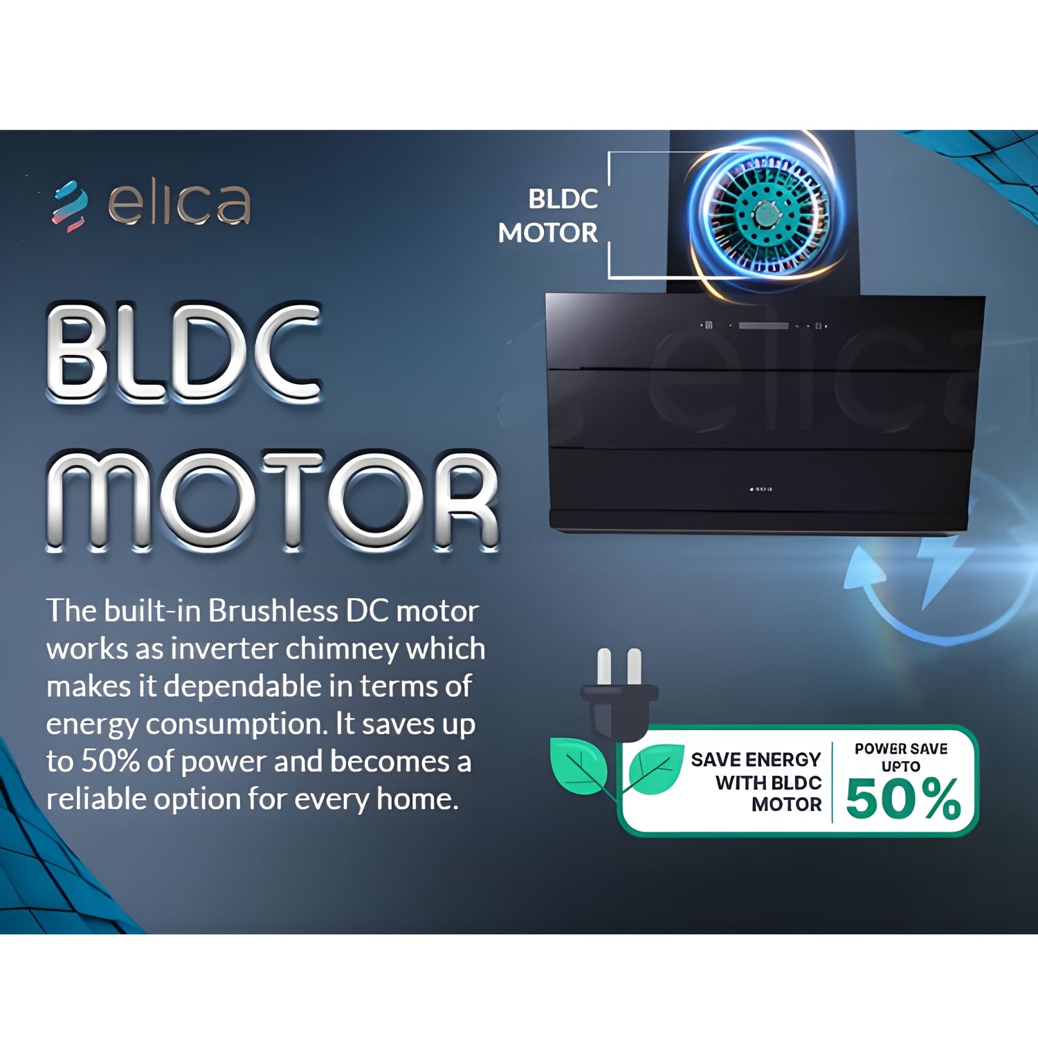 Elica EFL 3V 901 BLDC HAC LTW MS Nero 90 cm Filterless Auto-Clean Kitchen Chimney – Black_4
