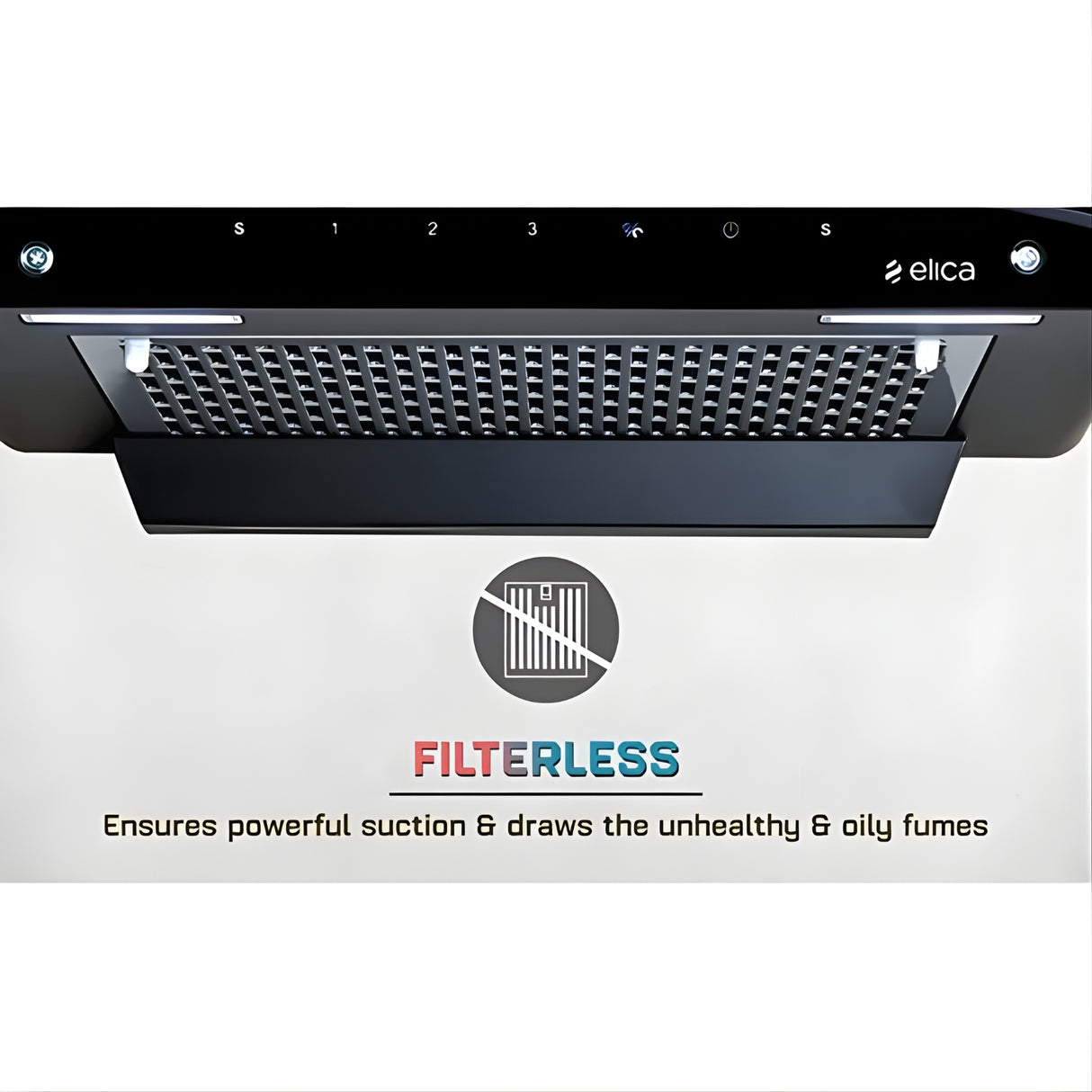 Elica FL 900 SLIM HAC MS NERO Filterless Auto Clean Chimney – Black_5