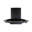 Elica FL 900 SLIM HAC MS NERO Filterless Auto Clean Chimney – Black_Front View