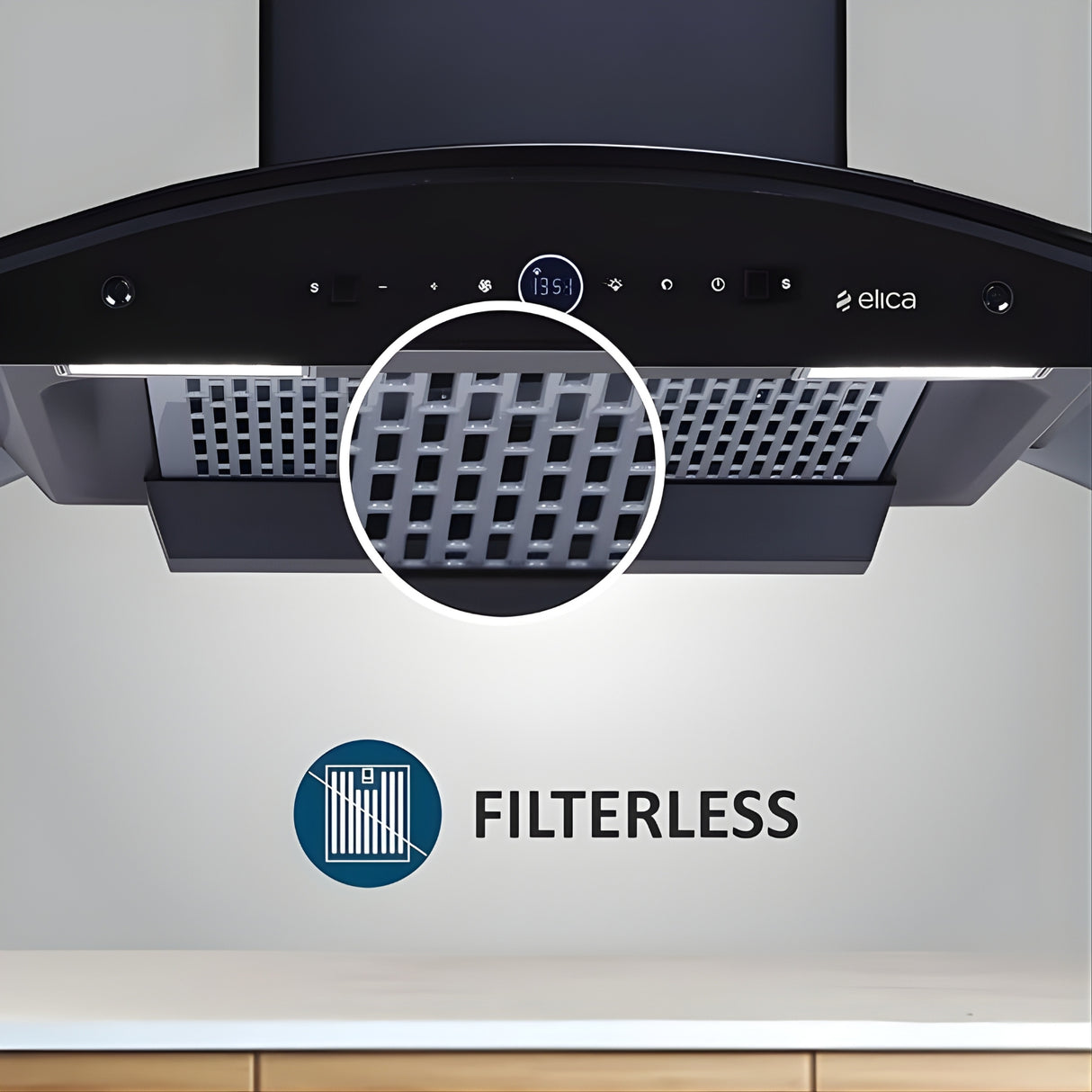 Elica PRO PLUS FL BLDC 90 cm Wall‑Mounted Chimney – Black_5