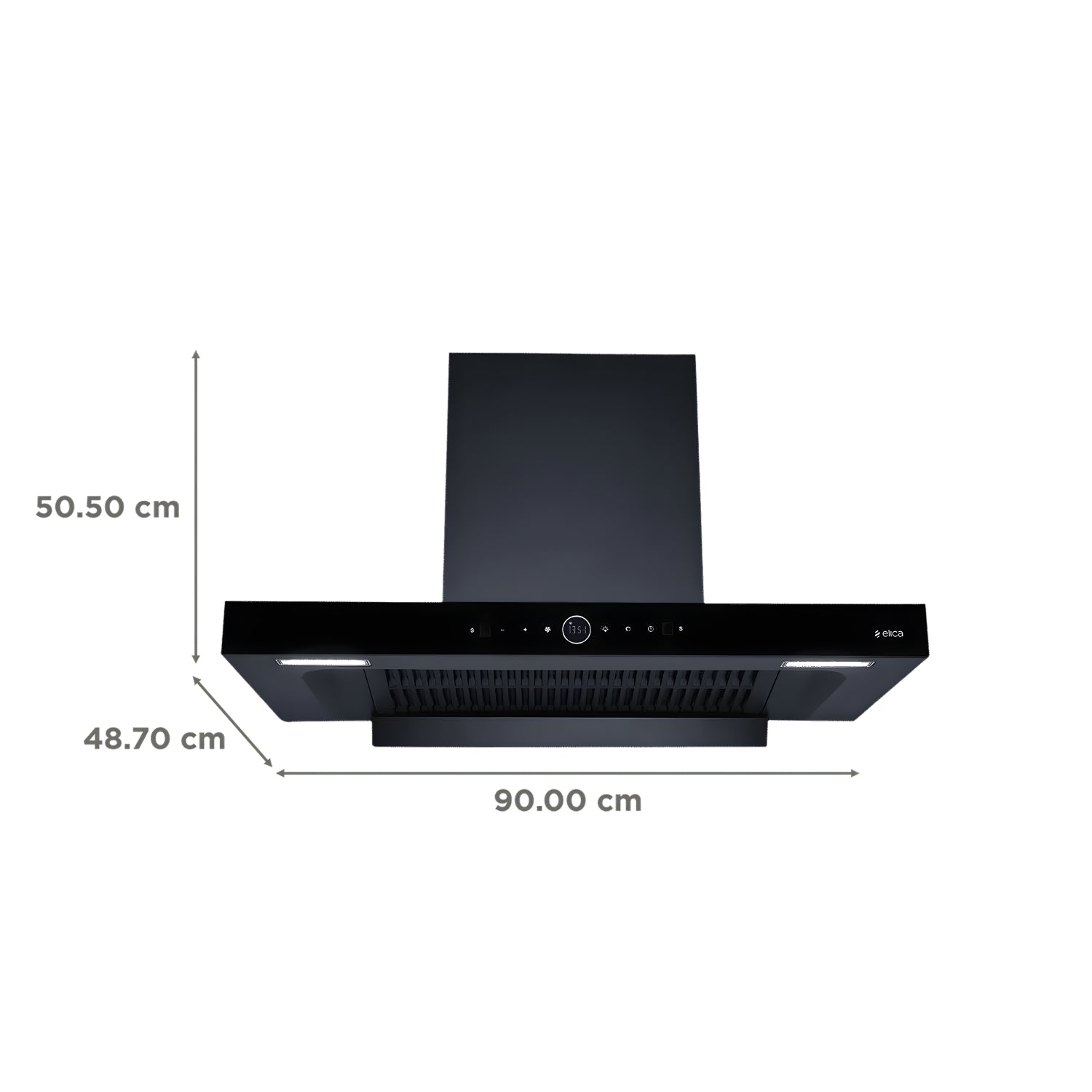Elica SPT Max Pro Plus FL 900 BLDC HAC LTW MS Nero Full Grill 90 cm BLDC Kitchen Chimney – Black_2