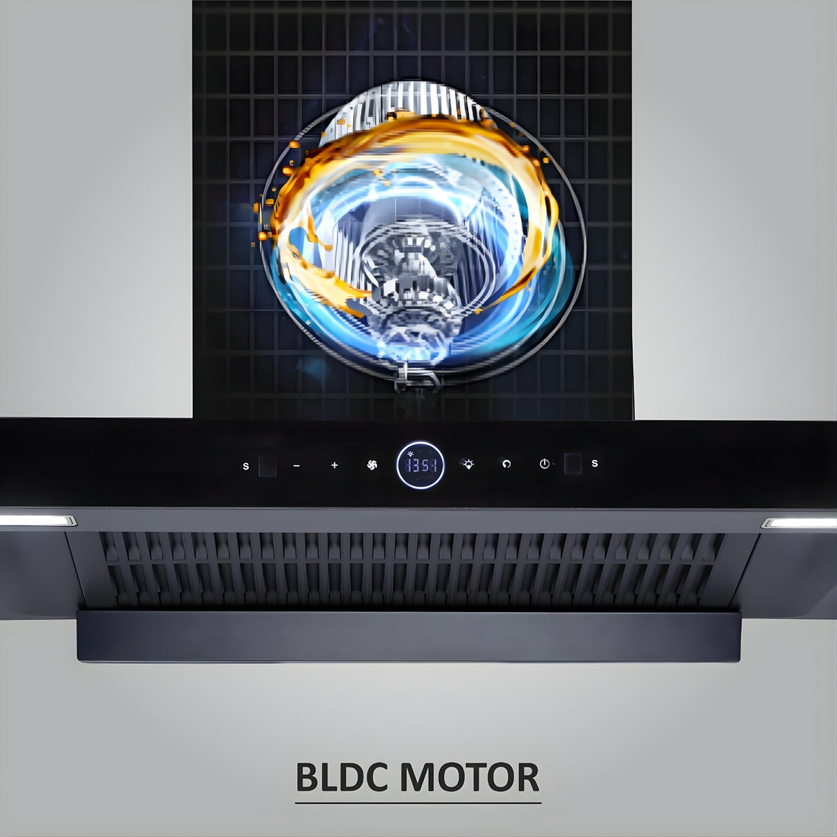 Elica SPT Max Pro Plus FL 900 BLDC HAC LTW MS Nero Full Grill 90 cm BLDC Kitchen Chimney – Black_4