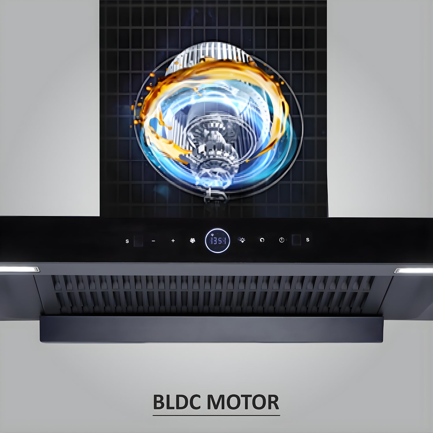 Elica SPT Max Pro Plus FL 900 BLDC HAC LTW MS Nero Full Grill 90 cm BLDC Kitchen Chimney – Black_4