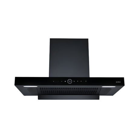 Elica SPT Max Pro Plus FL 900 BLDC HAC LTW MS Nero Full Grill 90 cm BLDC Kitchen Chimney – Black_Front View